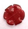 Tondo frastagliato ondulato, 30 mm., Rosa antico sfumato con contorno rame
