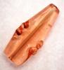Freccia smerlettata, 36x17 mm., Rosa salmone trasparente