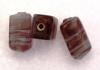 Parallelepipedo, 6x9 mm., Ametista indiano sfumato in bianco