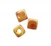 Cubo liscio in ceramica, 15 mm., color Arancione scuro sfumato Cubo liscio in ceramica, 15 mm., color Arancione scuro sfumato