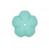 Fiore a cinque petali, 40 mm., colore Azzurro satinato Fiore a cinque petali, 40 mm., colore Azzurro satinato