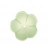 Fiore a cinque petali, 40 mm., colore Verde chiaro perlato Fiore a cinque petali, 40 mm., colore Verde chiaro perlato
