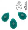 Cabochon in resina sfaccettata, a forma di goccia, 10x14 mm., colore Verde petrolio Cabochon in resina sfaccettata, a forma di goccia, 10x14 mm., colore Verde petrolio